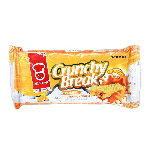 Picture of McBerry Crunchy Break Orange Wafer 17g