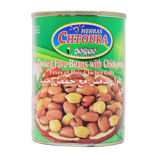 Picture of Mehras Chtoura Fava Beans W/ Chick-Peas 400g