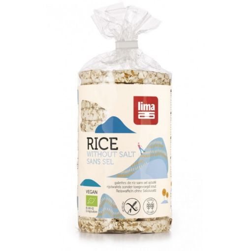 Picture of Lima Organic Rice Cakes Without Salt 100g