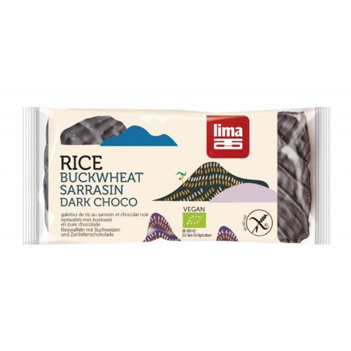 Picture of Lima Org.Thin Rice Cake+Buckwheat&Dark Choc.90g