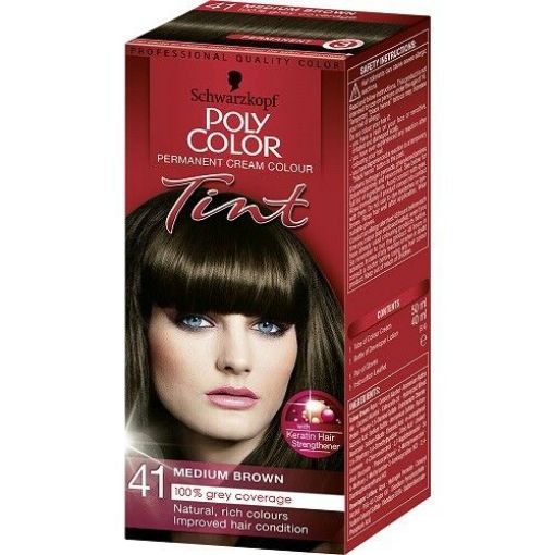 Picture of Schwarzkopf Poly Tint (41) Nat.Med Brown 1