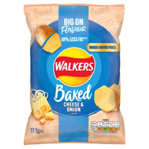 Picture of Walkers Crisps Baked Cheese & Onion 37.5g