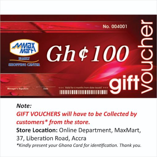 Picture of MaxMart Gift Voucher GHS 100