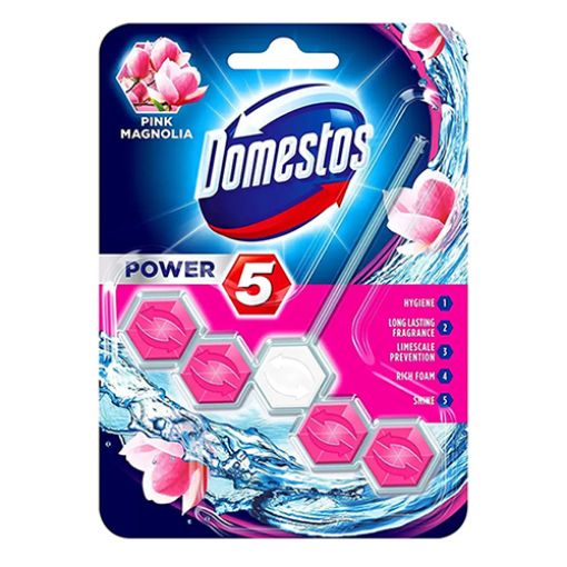 Picture of Domestos Power 5 Pink Magnolia Rim 55g