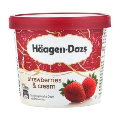 Picture of Haagen-Dazs Strawberries&Cream Ice Cream 100ml
