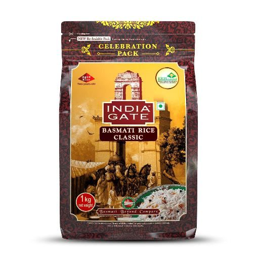 Picture of India Gate Classic Basmati Rice 1kg