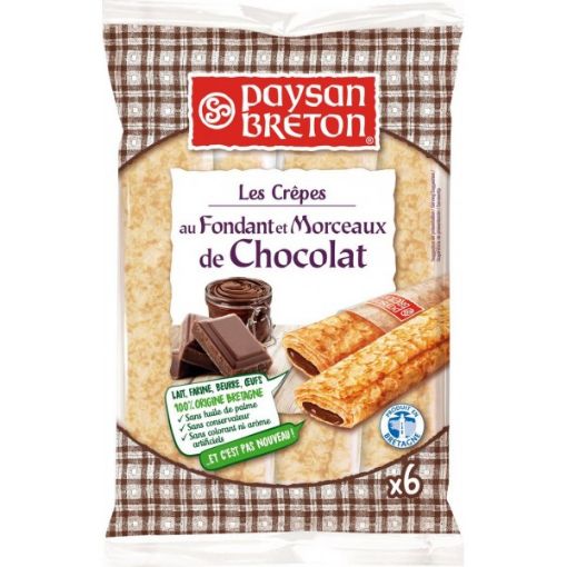 Picture of Paysan Breton Bag 6 Crepes Filled Dark Chocolate 180g