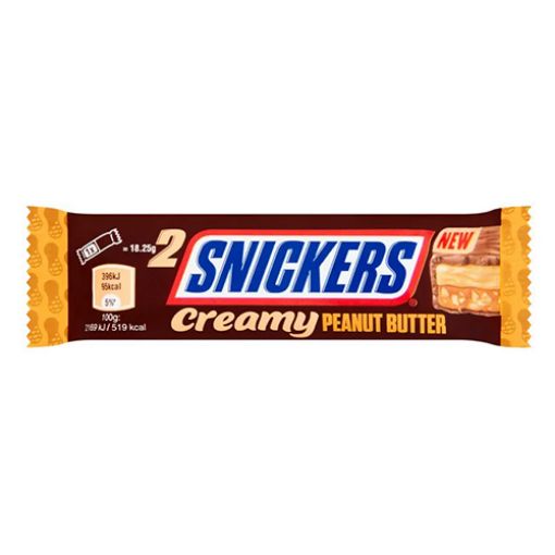Picture of Snickers Creamy Peanut Butter Chocolate Duo Bar 36.5g