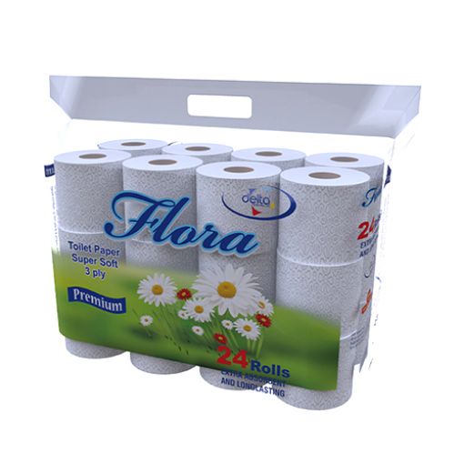 Picture of Delta Flora Public Toilet Roll 24s