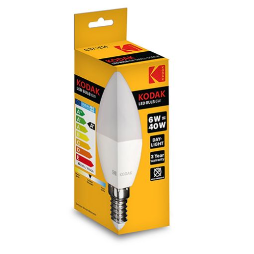 Picture of Kodak Bulb Led Candle E14 Screw Warm Glow 3W