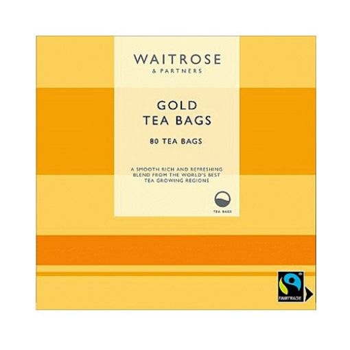 Picture of Waitrose Gold Tea Bags (80s) 250g