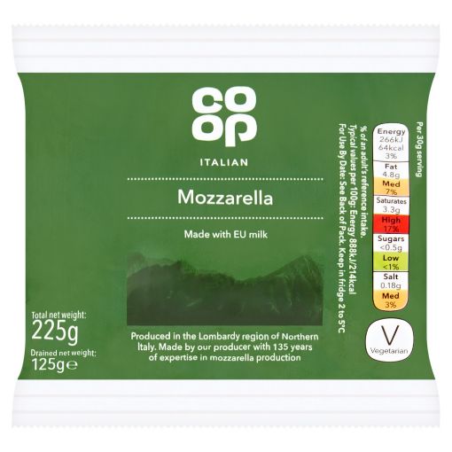 Picture of Co Op Mozzarella 125g