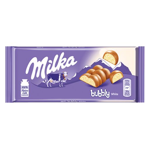 Picture of Milka Bubbly White Chocolate 100g