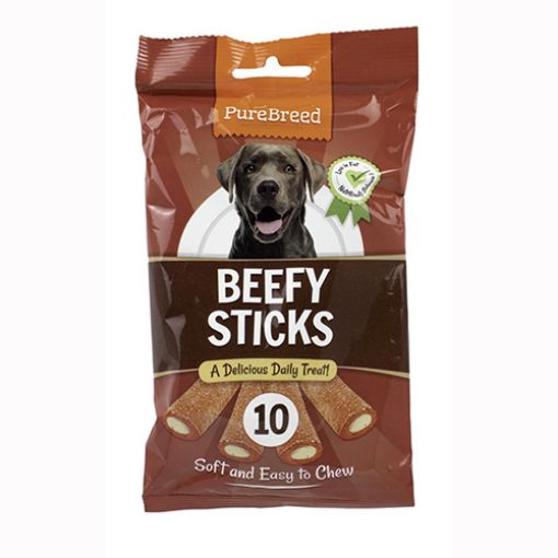 Picture of Pure Breed 10 Beef Sticks 200g
