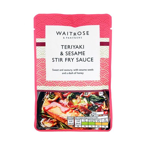 Picture of Waitrose Teriyaki & Sesame Stir Fry Sauce 120g