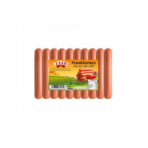 Picture of Zaad Frankfurters Chicken/Beef/Turkey 400g