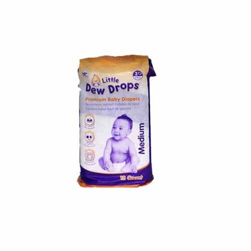 Picture of Little Dew Drops Baby Diapers Medium 12-Count