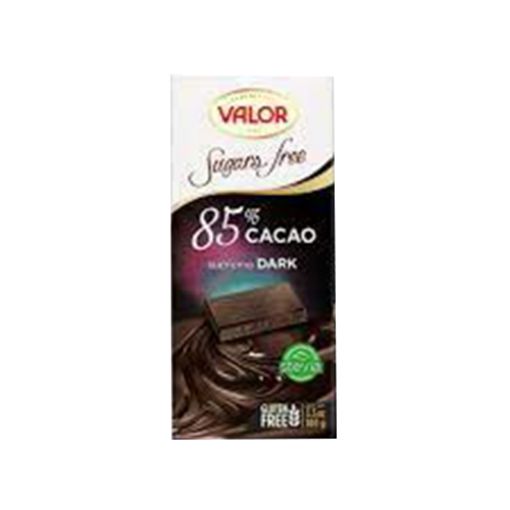 Picture of Valor 85% Dark Chocolate Sugar Free 100g