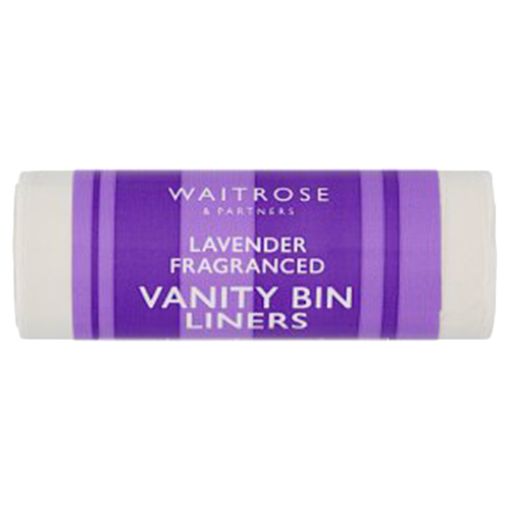Picture of Waitrose Vanity Bin Liners (10L) Lavender 25s