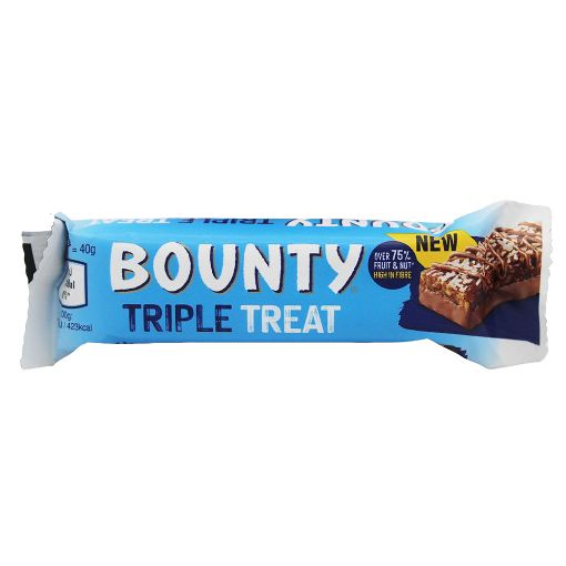 Picture of Bounty Triple Treat Fruit And Nut Chocolate 40g