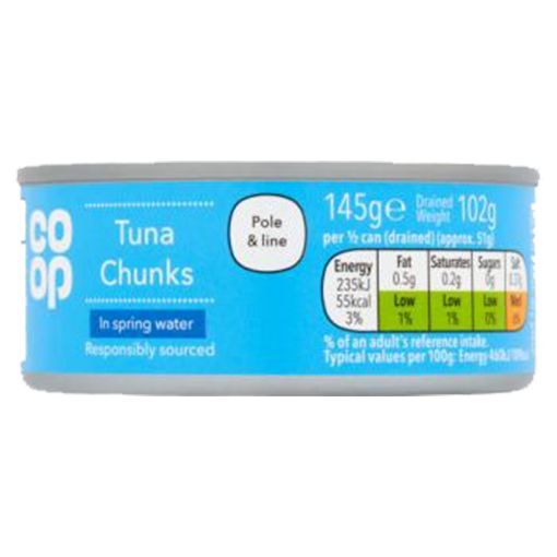 Picture of Co-Op Tuna Chunks in Spring Water 145g