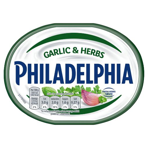 Picture of Philadelphia Garlic And Herbs 165g