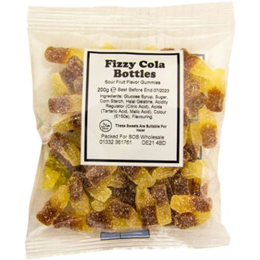 Picture of Fizzy Cola Bottles Gummies Halal 140g
