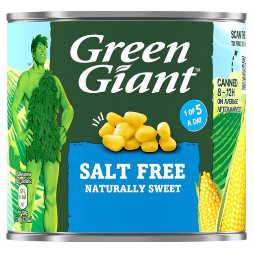 Picture of Green Giant Naturally Sweet Corn S/Free 340g