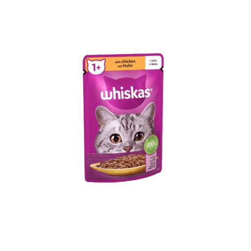 Picture of Whiskas Pouch Chicken Jelly 1+Years 85g