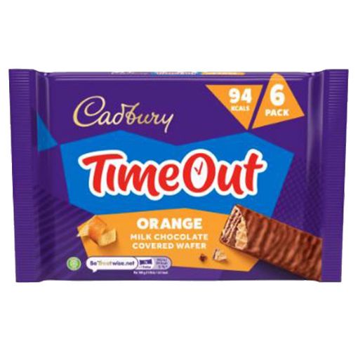 Picture of Cadbury Orange Timeout Wafer Chocolate Bar 108g
