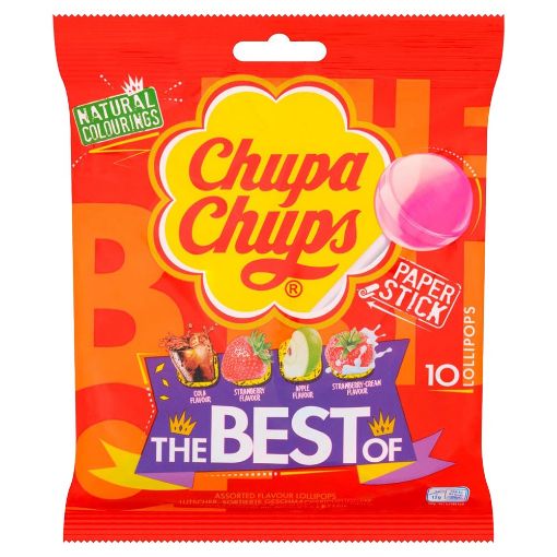 Picture of Chupa Chups Best Of 10 Lollies 120g