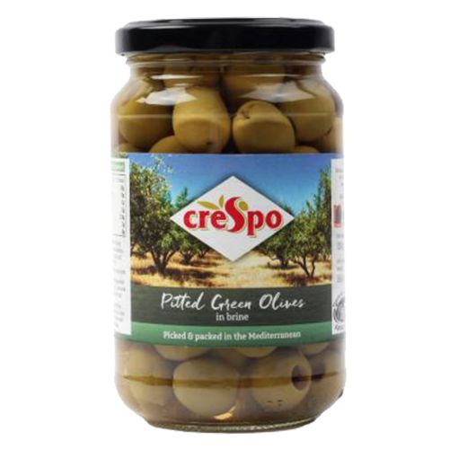 Picture of Crespo Pitted Green Olives In Brine 354g