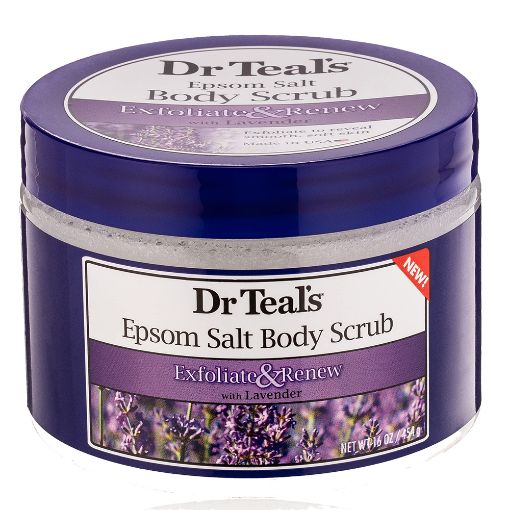 Picture of Dr.Teals Epsom Salt Body Scrub Lavender 16oz