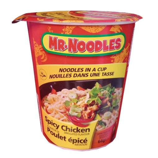 Picture of Mr.Noodles Noodles in a Cup Spicy Chicken 64g