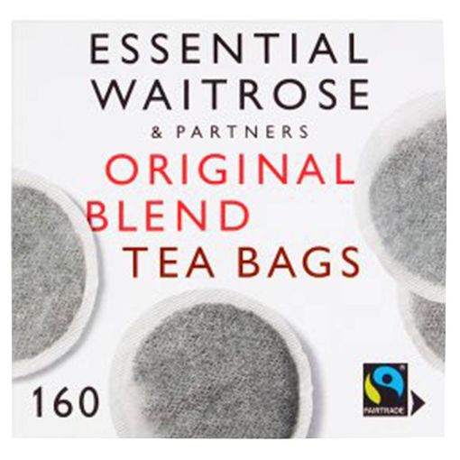 Picture of Waitrose Essential Tea Bags Round Original Blend 160