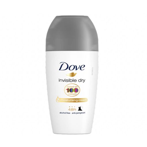 Picture of Dove Roll On Invisible Dry Tested on Colours 50ml