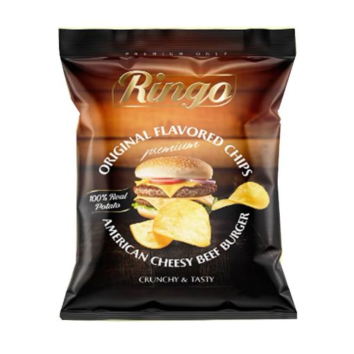 Picture of Ringo Chips American Cheezy Beef Burger 40g