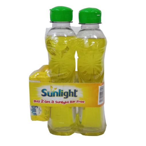 Picture of Sunlight Dishwash Lemon 400ml B2G1 Bar Free
