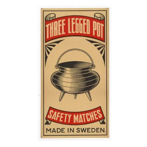 Picture of Three Legged Pot Matches Med 3-Pack