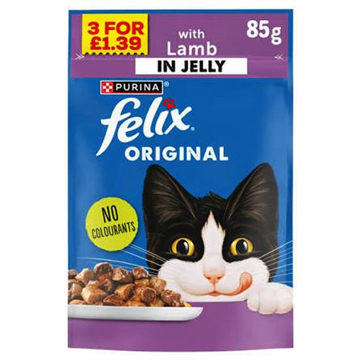 Picture of Felix Lamb Chunks in Jelly Pouch 85g
