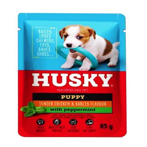 Picture of Husky Puppy Chicken&Barley With Peppermint 85g